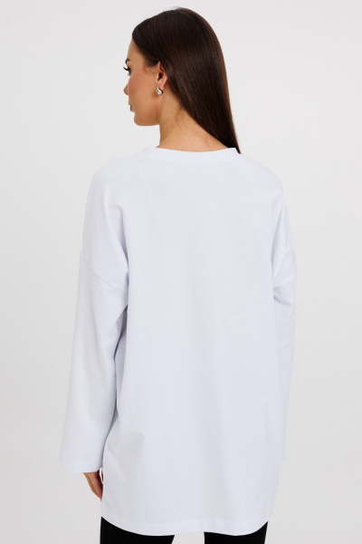 Джемпер женский демисезонный с оригинальным дизайном из хлопка Kivviwear 4246.04 - фото 8