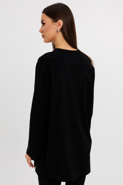 Джемпер женский демисезонный с ярким принтом из хлопка Kivviwear 4246.05 - фото 11