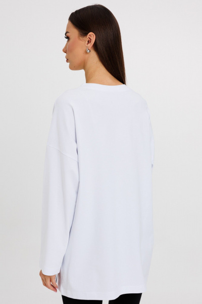 Джемпер женский демисезонный с оригинальным дизайном из хлопка Kivviwear 4246.06 - фото 9