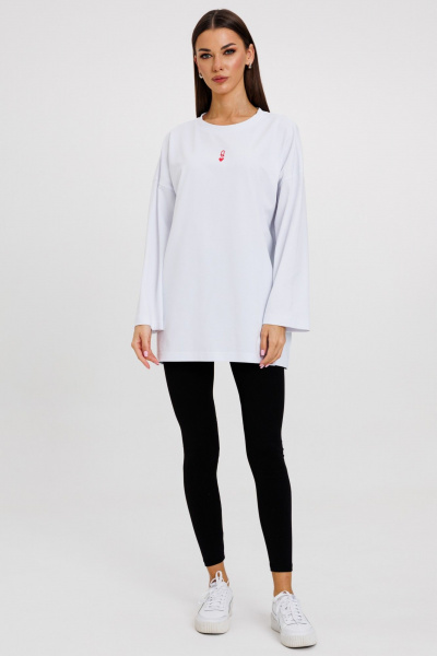 Джемпер женский демисезонный с оригинальным дизайном из хлопка Kivviwear 4246.06 - фото 3