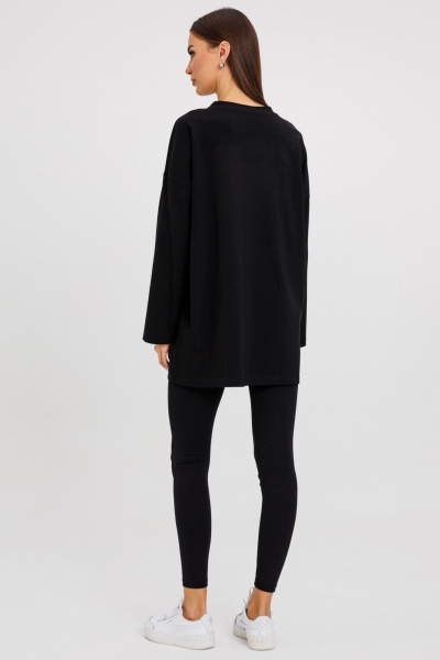 Джемпер женский демисезонный с ярким принтом из хлопка Kivviwear 4246.07 - фото 8