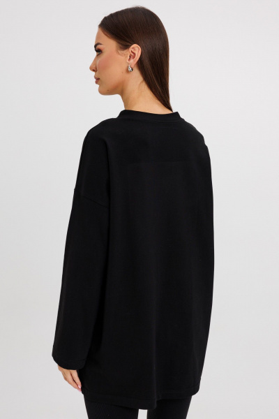 Джемпер женский демисезонный с ярким принтом из хлопка Kivviwear 4246.07 - фото 7