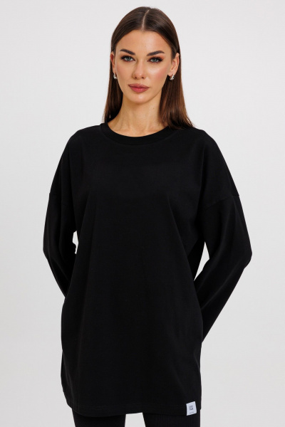 Джемпер женский демисезонный с ярким принтом из хлопка Kivviwear 4246.09 - фото 1