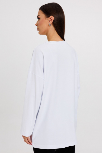 Джемпер женский демисезонный с ярким принтом из хлопка Kivviwear 4246.13 - фото 10