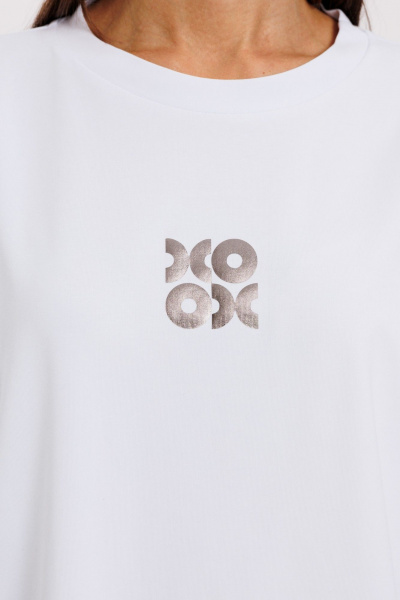 Классический джемпер с яркими принтами и удлинённым рукавом Kivviwear 4246.16 - фото 7