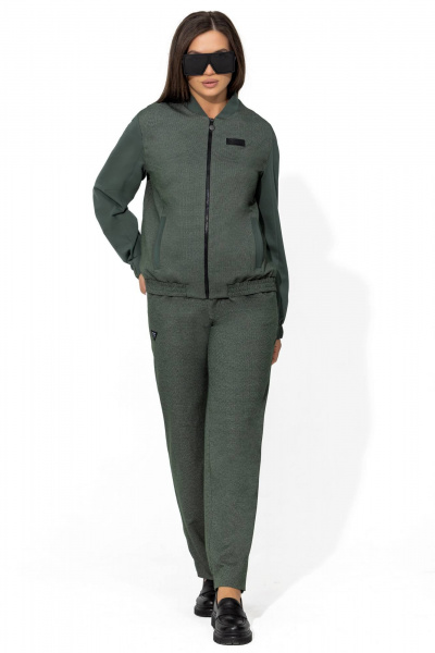 Костюм из гусиной лапки с жилетом и юбкой-макси Gold Style 2674 - фото 12