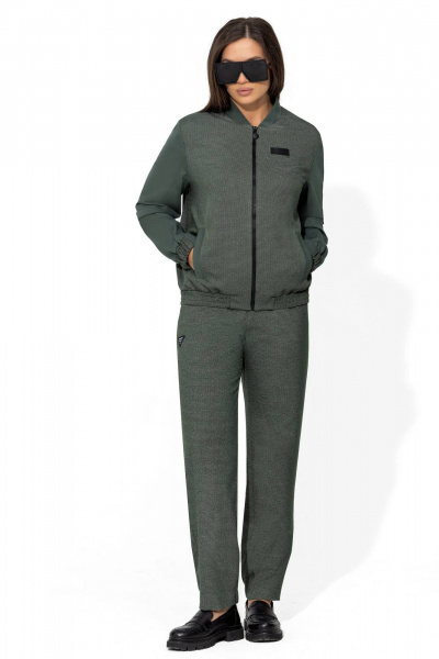 Костюм из гусиной лапки с жилетом и юбкой-макси Gold Style 2674 - фото 11