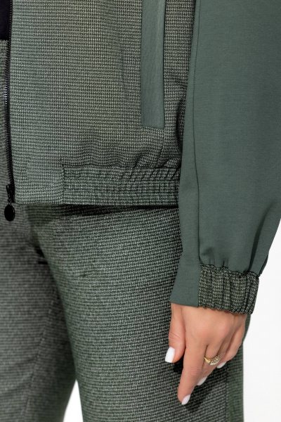 Костюм из гусиной лапки с жилетом и юбкой-макси Gold Style 2674 - фото 6