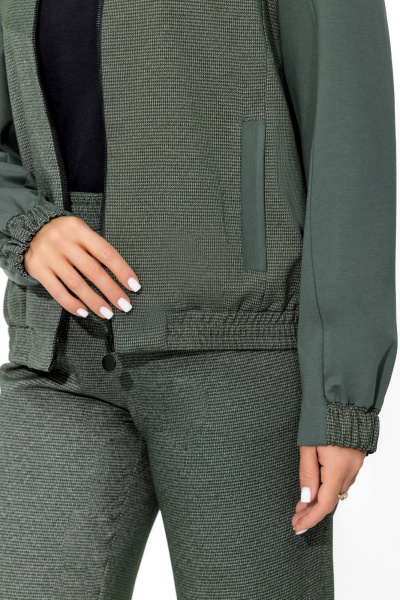 Костюм из гусиной лапки с жилетом и юбкой-макси Gold Style 2674 - фото 7