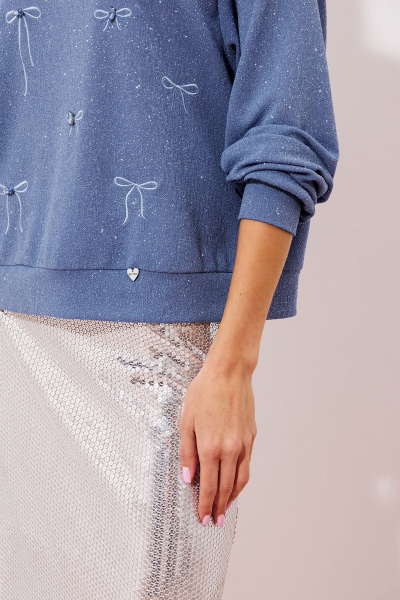 Джемпер Butеr 2997 голубой - фото 5