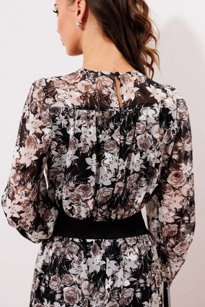 Платье Butеr 2756 черно-белый_принт - фото 8