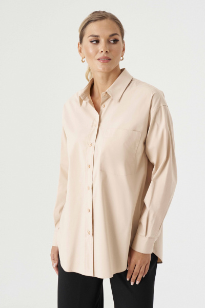 Блуза Панда 112540w бежевый - фото 2