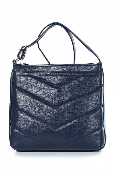 Синяя экокожаная сумка-кроссбоди с ремнем-цепочкой Galanteya 21724.24с814к45 синий_т. - фото 2