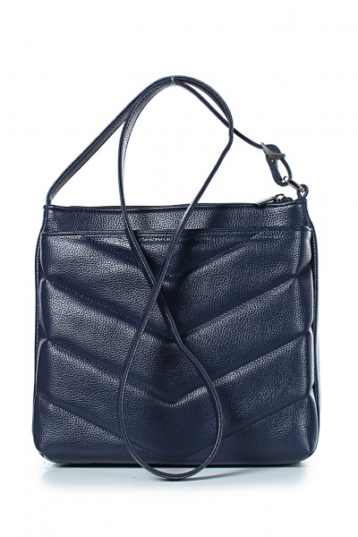 Синяя экокожаная сумка-кроссбоди с ремнем-цепочкой Galanteya 21724.24с814к45 синий_т. - фото 3