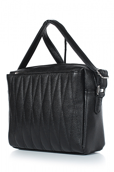 Черная экокожа, классическая сумка на каждый день Galanteya 31424.24с1116к45 черный - фото 1