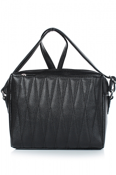 Черная экокожа, классическая сумка на каждый день Galanteya 31424.24с1116к45 черный - фото 2