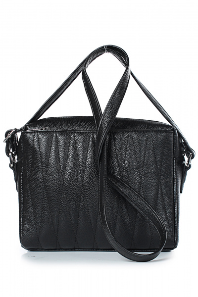 Черная экокожа, классическая сумка на каждый день Galanteya 31424.24с1116к45 черный - фото 3