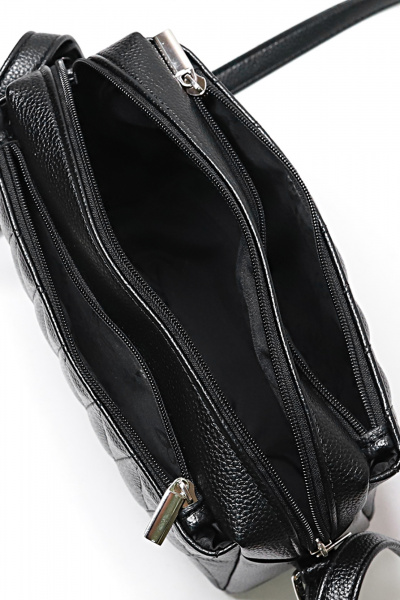 Черная экокожа, классическая сумка на каждый день Galanteya 31424.24с1116к45 черный - фото 5