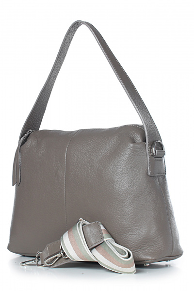 Кожаная сумка на каждый день с коричневым и серым цветом Galanteya 38623.23с1051к45 серо-коричневый - фото 1