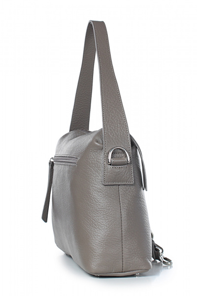 Кожаная сумка на каждый день с коричневым и серым цветом Galanteya 38623.23с1051к45 серо-коричневый - фото 4