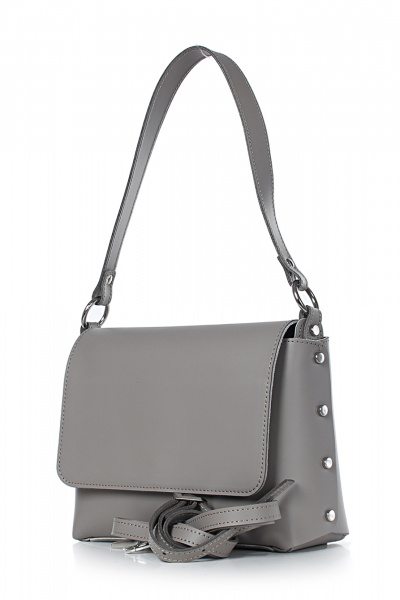 Сумка из натуральной кожи на каждый день с клапаном Galanteya 41123.23с1396к45 сербеж/бежев - фото 1