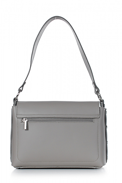 Сумка из натуральной кожи на каждый день с клапаном Galanteya 41123.23с1396к45 сербеж/бежев - фото 3