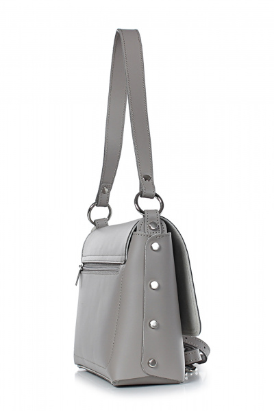 Сумка из натуральной кожи на каждый день с клапаном Galanteya 41123.23с1396к45 сербеж/бежев - фото 4