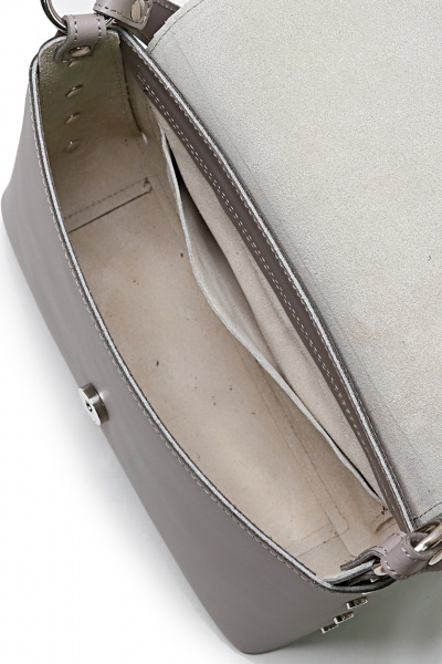 Сумка из натуральной кожи на каждый день с клапаном Galanteya 41123.23с1396к45 сербеж/бежев - фото 5