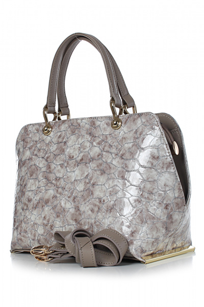 Бежевая кожаная сумка с карманами на каждый день Galanteya 47723.23с1350к45 бежев/беж.т - фото 1