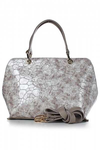 Бежевая кожаная сумка с карманами на каждый день Galanteya 47723.23с1350к45 бежев/беж.т - фото 2