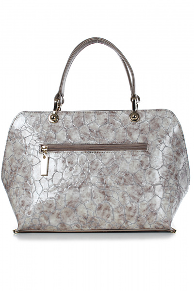 Бежевая кожаная сумка с карманами на каждый день Galanteya 47723.23с1350к45 бежев/беж.т - фото 3