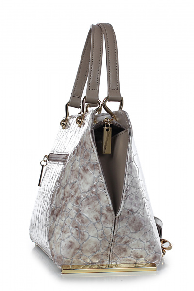 Бежевая кожаная сумка с карманами на каждый день Galanteya 47723.23с1350к45 бежев/беж.т - фото 4