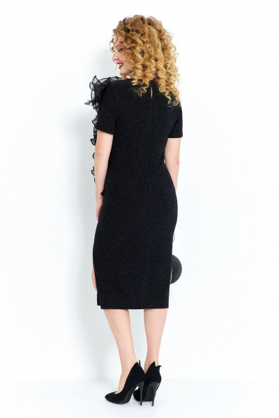 Платье из трикотажа с люрексом и разрезом спереди Euromoda 571 - фото 2