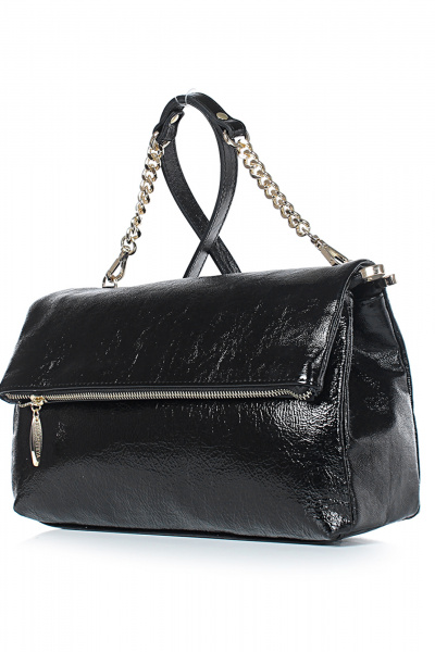 Сумка классическая из натуральной кожи черная для повседневной носки Galanteya 16524.24с982к45 черный - фото 1