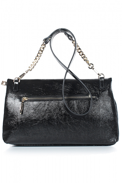 Сумка классическая из натуральной кожи черная для повседневной носки Galanteya 16524.24с982к45 черный - фото 3