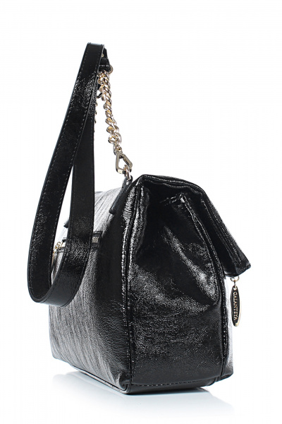 Сумка классическая из натуральной кожи черная для повседневной носки Galanteya 16524.24с982к45 черный - фото 4