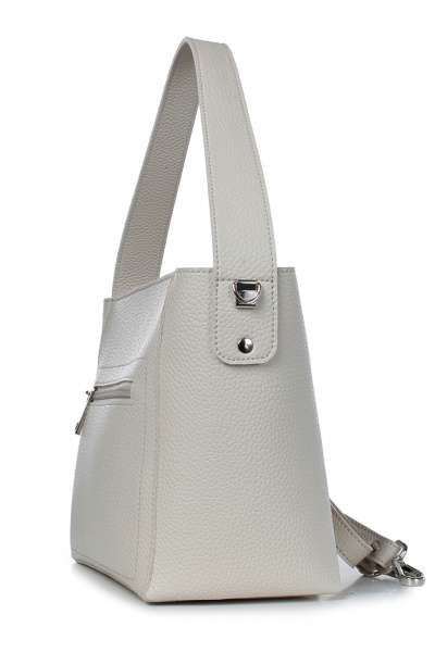 Бежевая сумка из эко-кожи на каждый день Galanteya 51723.24с492к45 бежевый_т. - фото 4