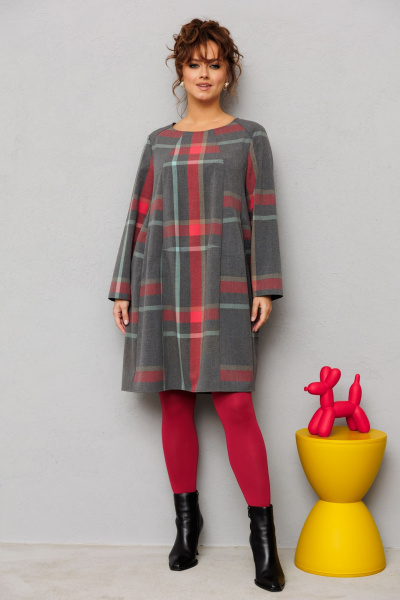 Платье Mubliz 224 клетка - фото 4