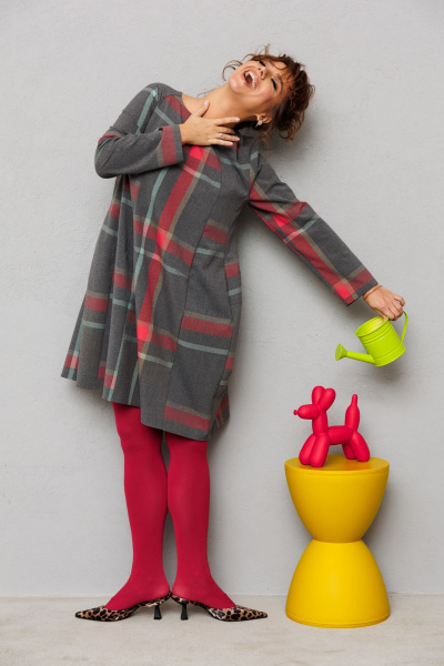 Платье Mubliz 224 клетка - фото 16