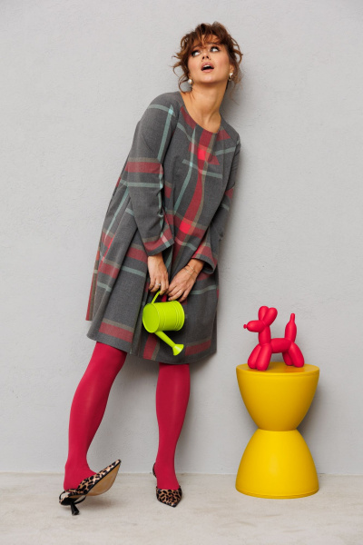 Платье Mubliz 224 клетка - фото 14