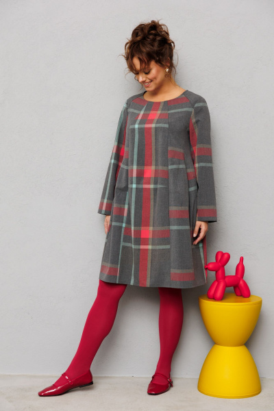 Платье Mubliz 224 клетка - фото 7