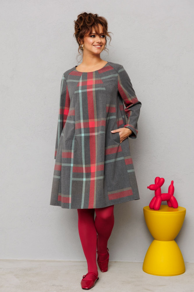 Платье Mubliz 224 клетка - фото 6