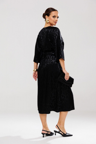 Платье нарядное из атласного струящегося материала Mubliz 195 - фото 4