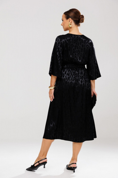 Платье нарядное из атласного струящегося материала Mubliz 195 - фото 3