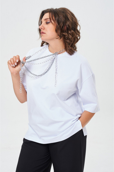 Комплект брюки, джемпер и футболка оверсайз демисезон Danaida 2250 - фото 10