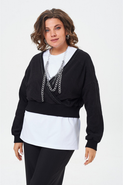 Комплект брюки, джемпер и футболка оверсайз демисезон Danaida 2250 - фото 6