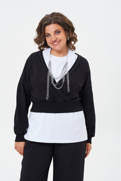 Комплект брюки, джемпер и футболка оверсайз демисезон Danaida 2250 - фото 2