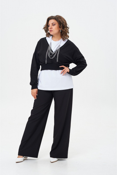 Комплект брюки, джемпер и футболка оверсайз демисезон Danaida 2250 - фото 1