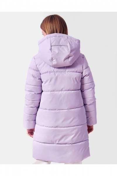 Пальто для девочки утепленное с меховой подстежкой АРТУС 24С43-Р57 бледная_лаванда - фото 12
