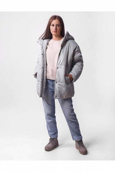 Зимняя утепленная куртка для девочки на каждый день АРТУС 24С57-Р57 дымчатая_мята - фото 10
